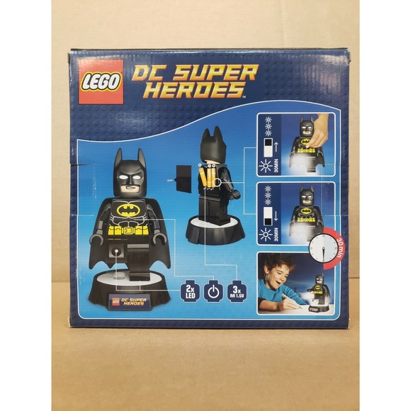 LEGO DC SUPER‎ HEROES BATMAN LED LITE Torch NiteLite Night Light 8" Minifig HTF - Picture 3 of 3